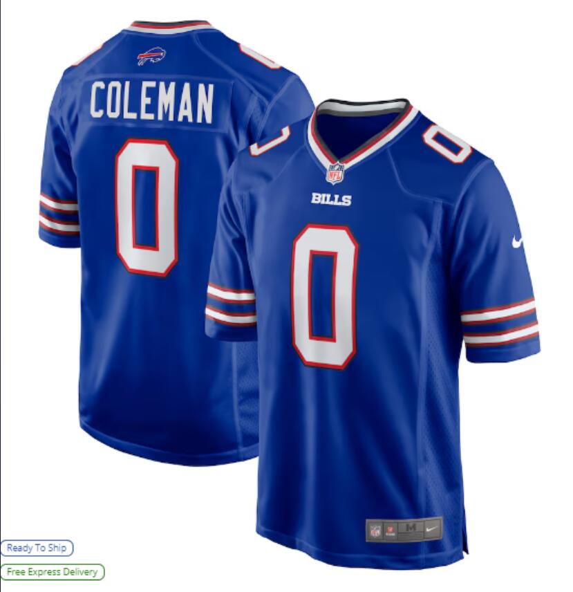 Men Buffalo Bills #0 Coleman Blue 2024 Nike Limited NFL Jersey style 8